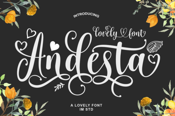 Andesta: A Luxurious Script Font for Web Design