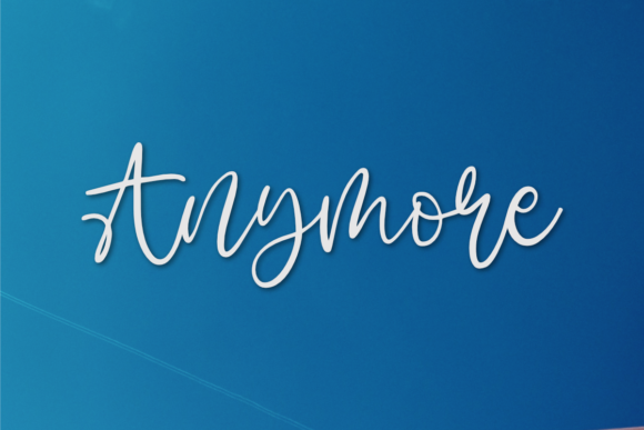 Anymore Script Font Review for Branding Projects