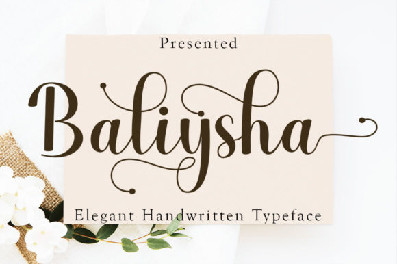 Baliysha: A Script Font for Modern Editorial Design