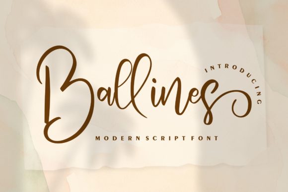 Ballines: A Timeless Script Font for Modern Editorial Design