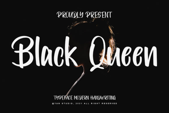 Black Queen Font for Handmade Creations