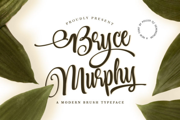 Bryce Murphy: A Delicate Script Font for Editorial Elegance