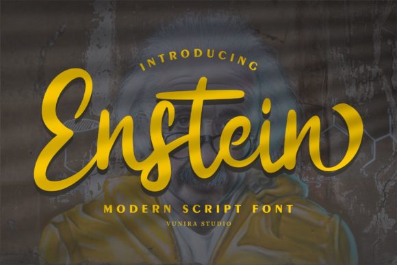 Enstein Script Font for Web Design