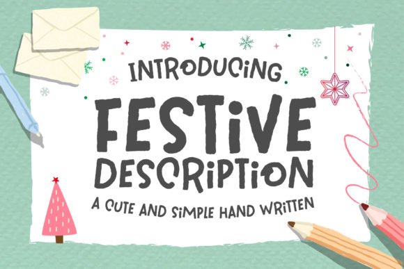 Festive Description Font Review: A Handwritten Charm for Branding
