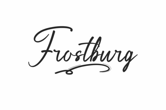 Frostburg Font for Handmade Creations