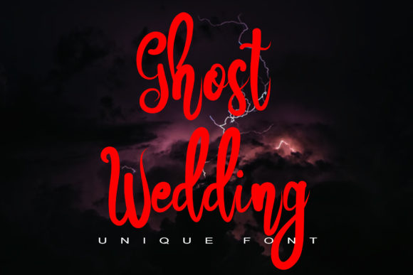 Ghost Wedding Font in Real Campaign Design