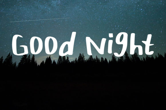 Good Night: A Playful Handwritten Font for Branding Projects