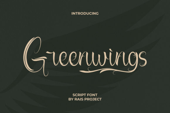 Greenwings: A Refined Script Font for Web Design