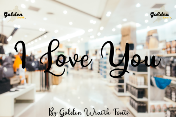 I Love You Font for Handmade Creations