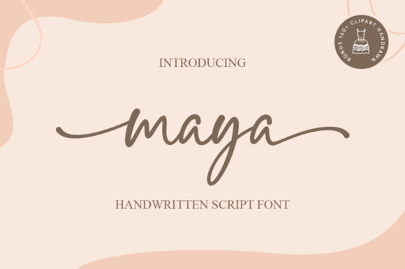 Maya: A Graceful Script Font for Editorial Elegance
