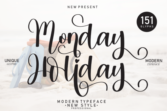 Monday Holiday Script Font Review