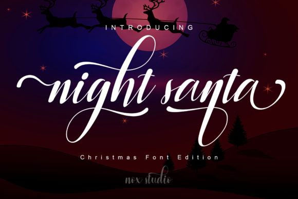 Night Santa Script Font Review