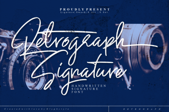 Retrograph Signature: A Stylish Script Font for Modern Branding