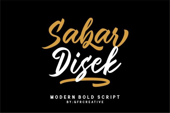 Sabar Disek: A Handwritten Font for Creative Makers