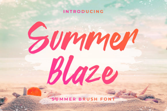 Summer Blaze: A Playful Script Font for Editorial Design