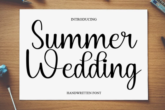 Summer Wedding Font for Campaign Creatives
