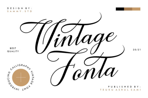 Vintage Fonta: A Timeless Script Font for Editorial Design