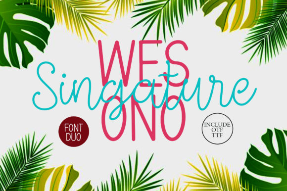 Wesono Singature: A Versatile Handwritten Font for Editorial Design