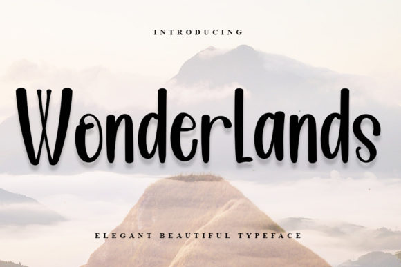 Wonderlands Script Font for Handmade Creations